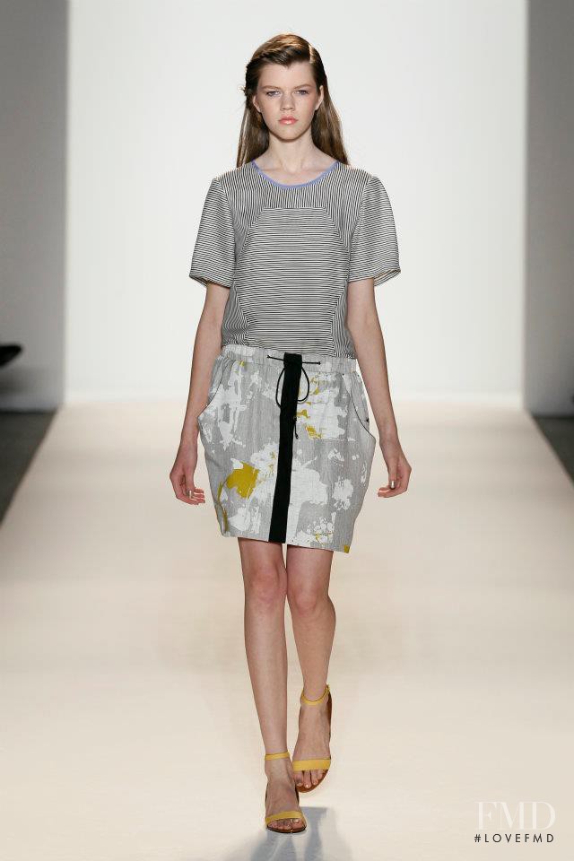 Maya Derzhevitskaya featured in  the Lela Rose fashion show for Spring/Summer 2012