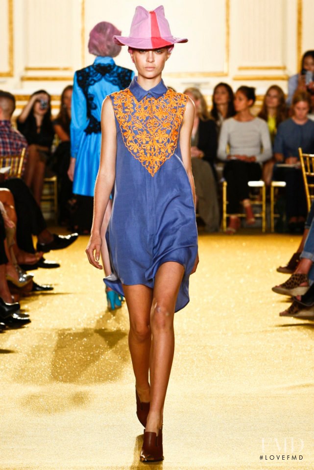 Josephine Skriver featured in  the Thakoon fashion show for Spring/Summer 2012