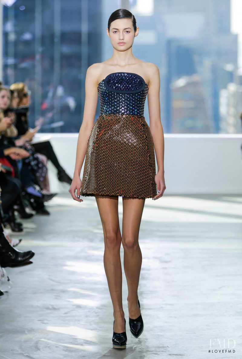 Bruna Ludtke featured in  the Delpozo fashion show for Autumn/Winter 2014