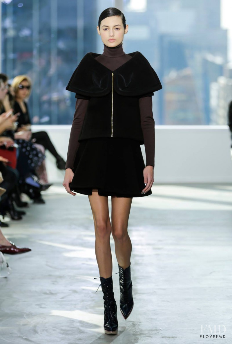 Bruna Ludtke featured in  the Delpozo fashion show for Autumn/Winter 2014