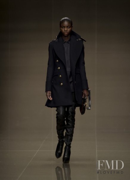 Jeneil Williams featured in  the Burberry Prorsum fashion show for Autumn/Winter 2010