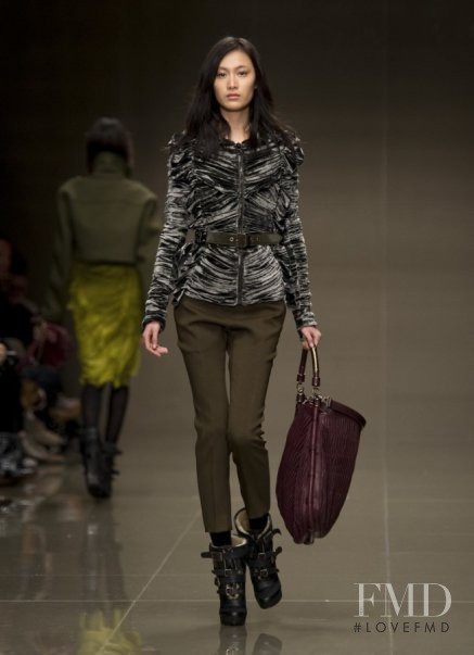 Shu Pei featured in  the Burberry Prorsum fashion show for Autumn/Winter 2010