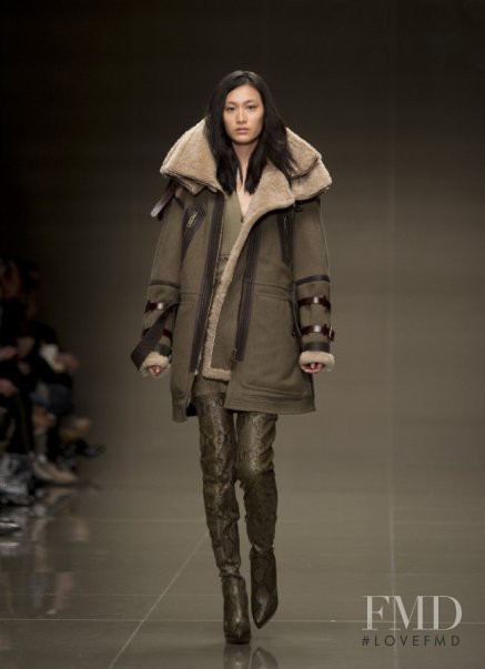 Shu Pei featured in  the Burberry Prorsum fashion show for Autumn/Winter 2010