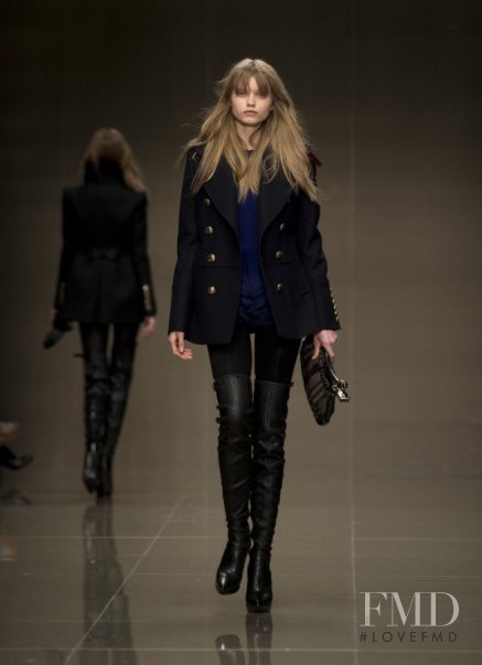 Abbey Lee Kershaw featured in  the Burberry Prorsum fashion show for Autumn/Winter 2010