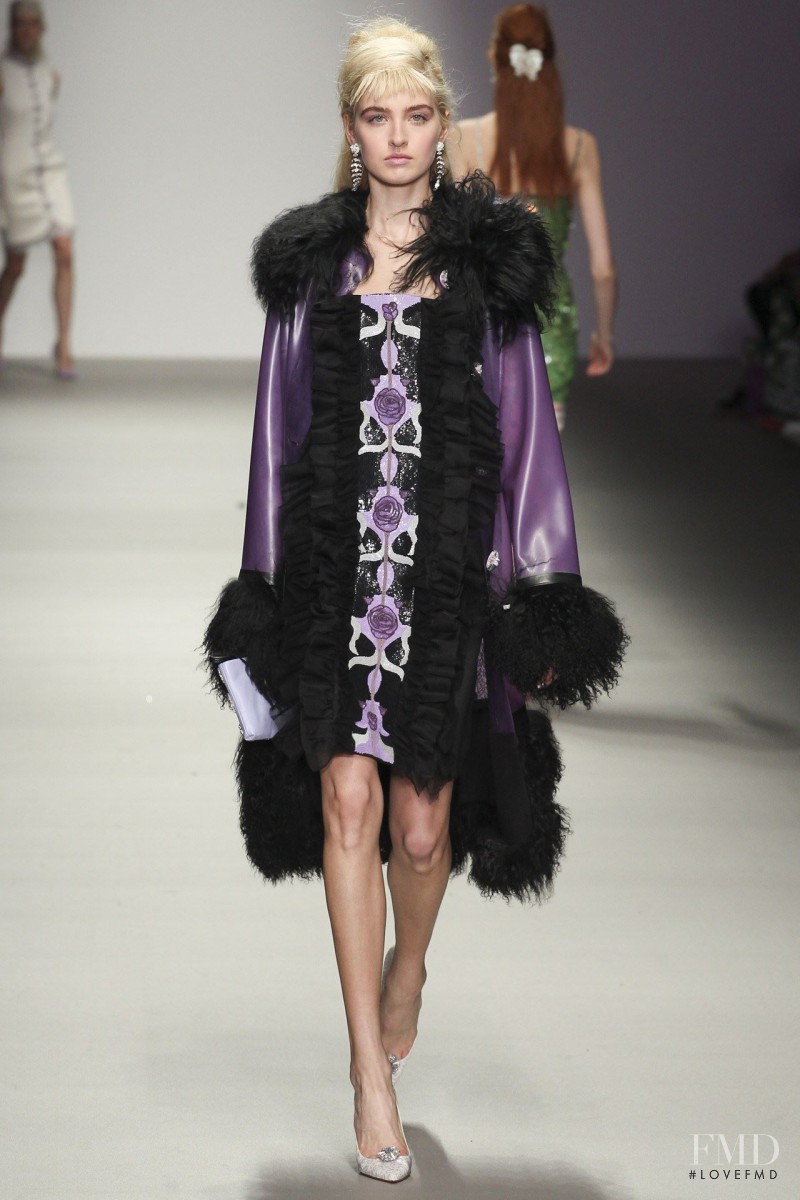 Kelsey Soles featured in  the Holly Fulton fashion show for Autumn/Winter 2015