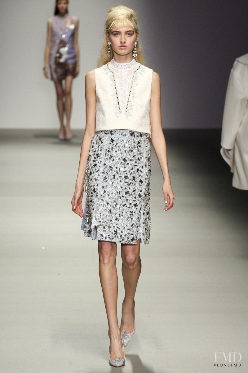 Kelsey Soles featured in  the Holly Fulton fashion show for Autumn/Winter 2015