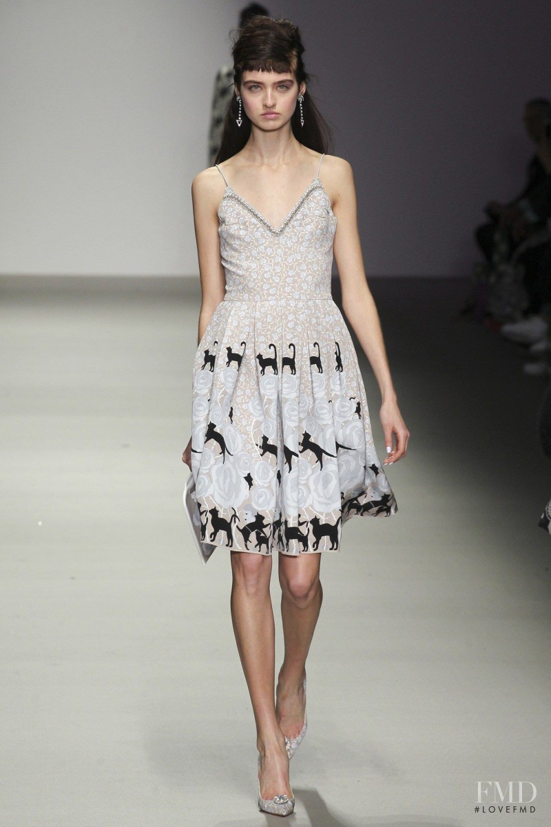 Baylee Soles featured in  the Holly Fulton fashion show for Autumn/Winter 2015