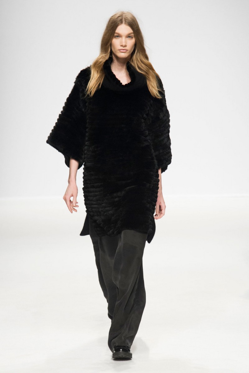 Irina Nikolaeva featured in  the Simonetta Ravizza fashion show for Autumn/Winter 2015