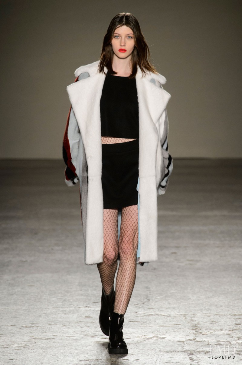 Anastasiia Gorshenina featured in  the Cristiano Burani fashion show for Autumn/Winter 2015