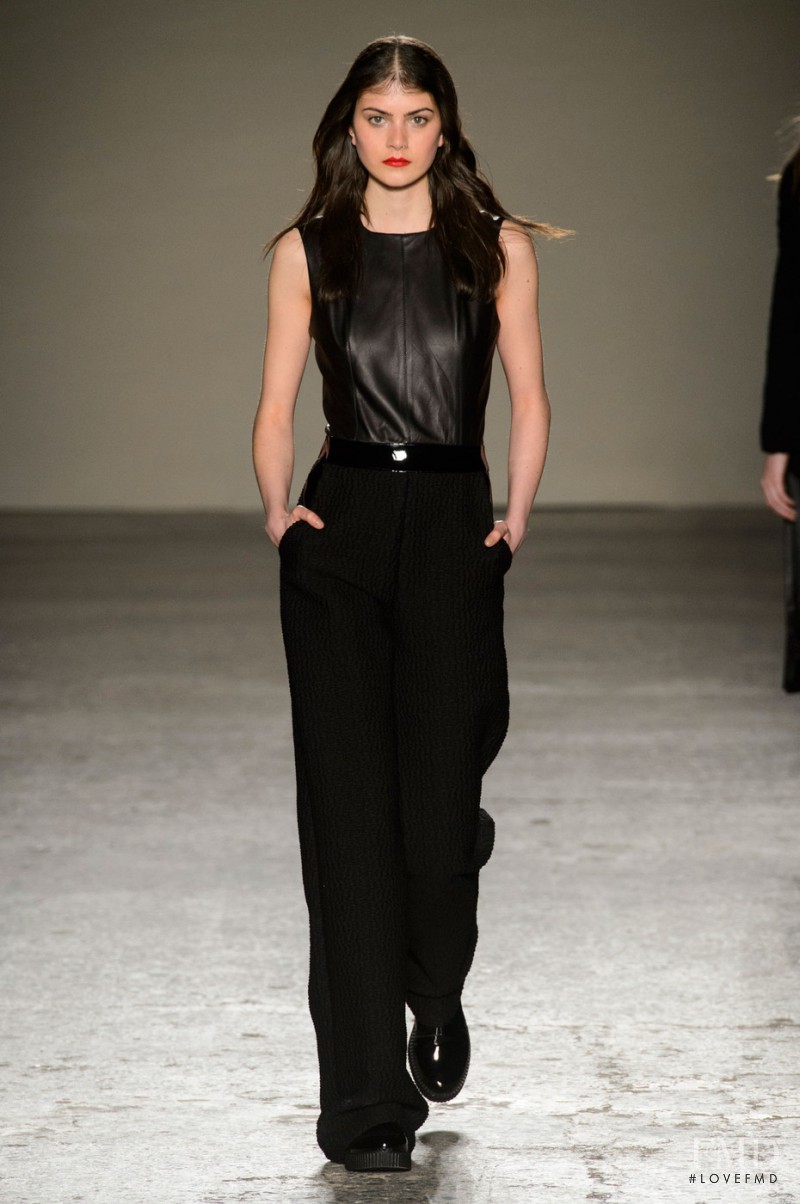 Kim Valerie Jaspers featured in  the Cristiano Burani fashion show for Autumn/Winter 2015