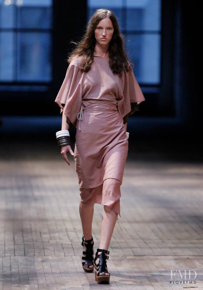 Liza Ostanina featured in  the Rodebjer fashion show for Spring/Summer 2016