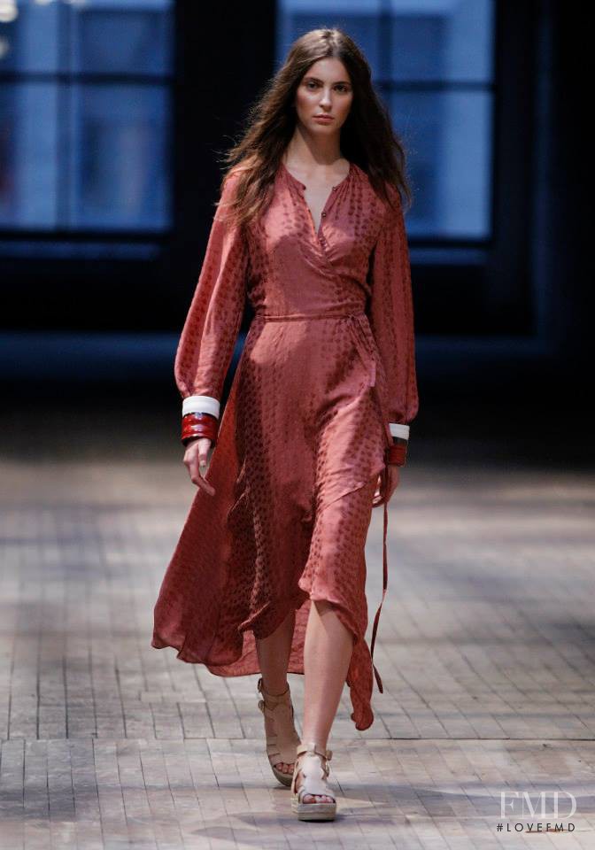 Laura Winges featured in  the Rodebjer fashion show for Spring/Summer 2016