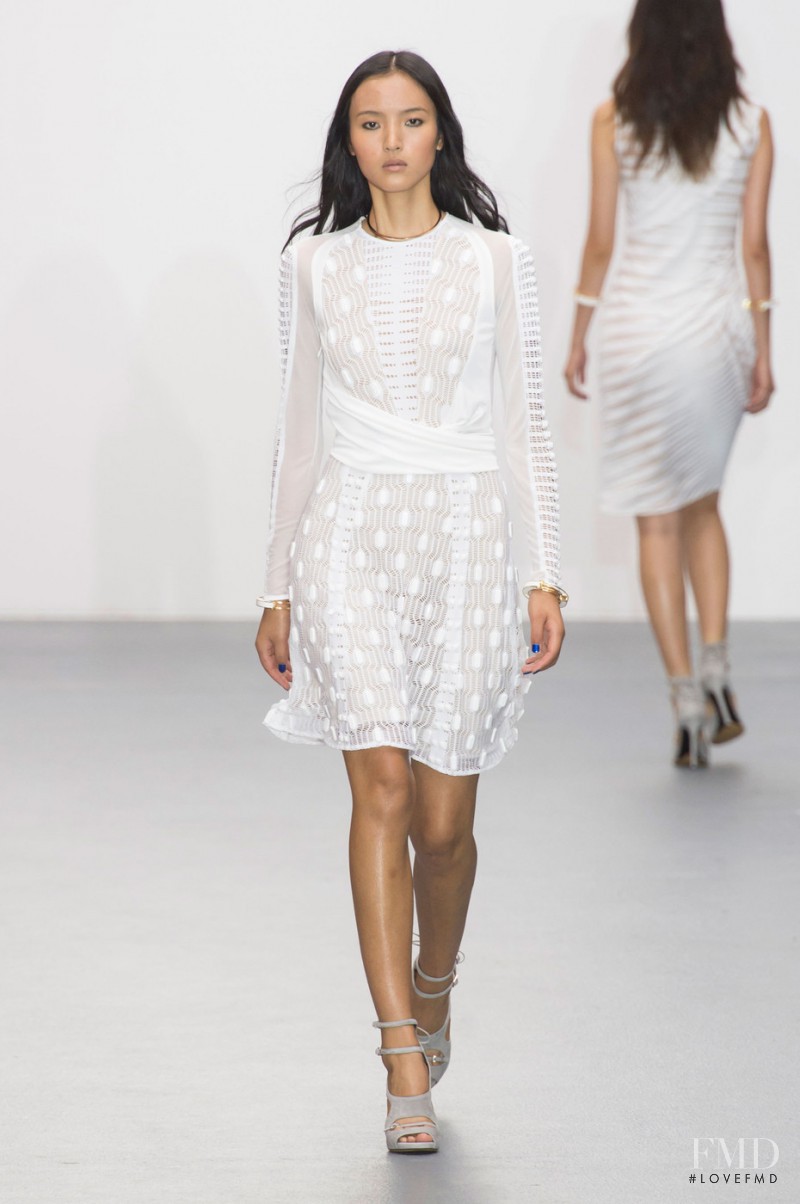 Luping Wang featured in  the Issa fashion show for Spring/Summer 2016