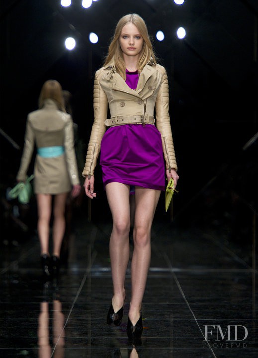 Paula Klimczak featured in  the Burberry Prorsum fashion show for Spring/Summer 2011