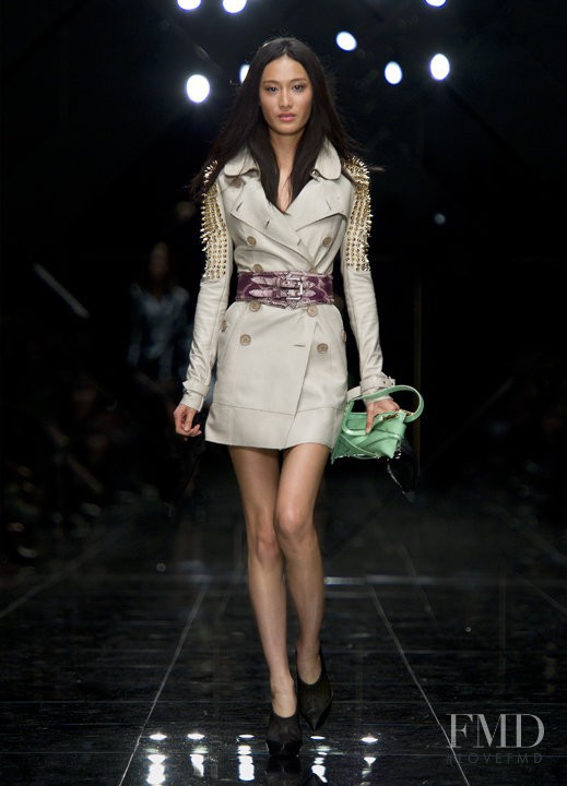 Shu Pei featured in  the Burberry Prorsum fashion show for Spring/Summer 2011