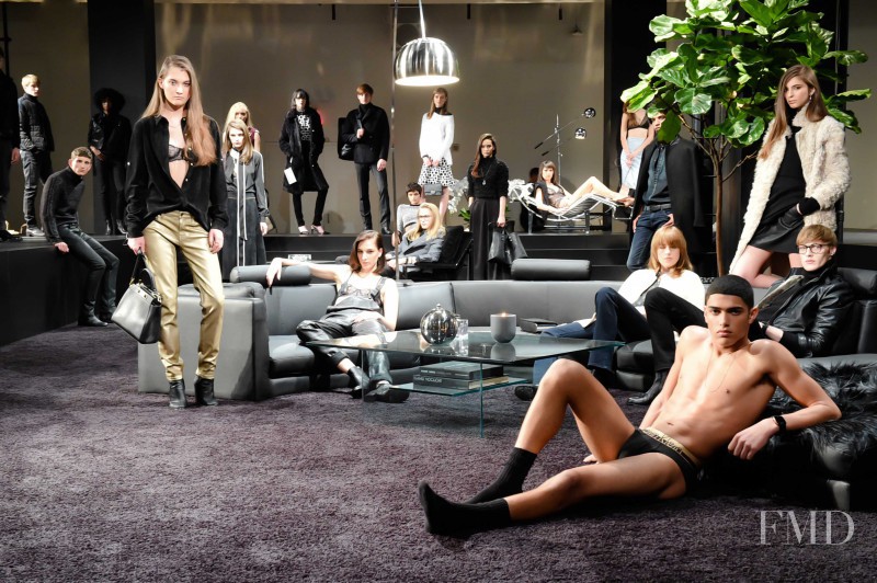 Roberto Sipos featured in  the Calvin Klein Jeans fashion show for Autumn/Winter 2015