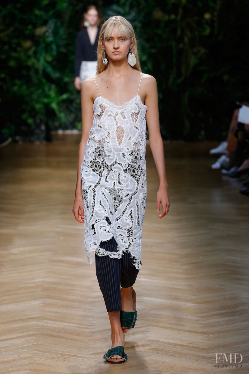 Kelsey Soles featured in  the Erika Cavallini fashion show for Spring/Summer 2016