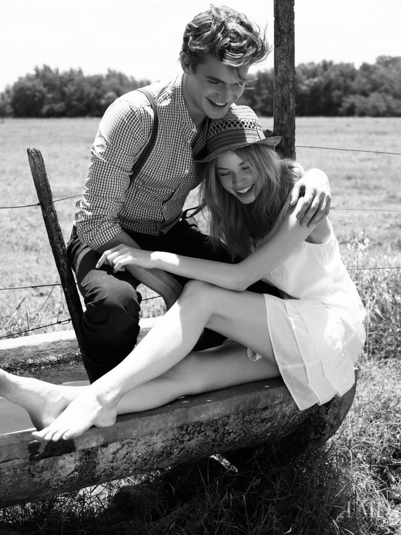 Makenzie Leigh featured in  the Pull & Bear advertisement for Spring/Summer 2010