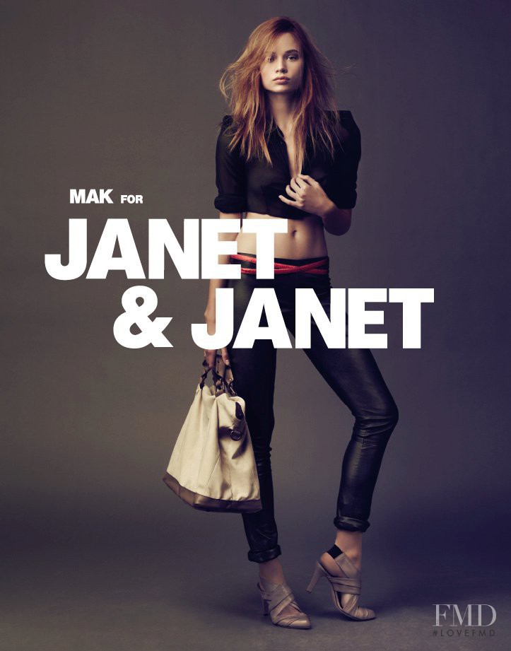 Makenzie Leigh featured in  the Janet & Janet advertisement for Spring/Summer 2011