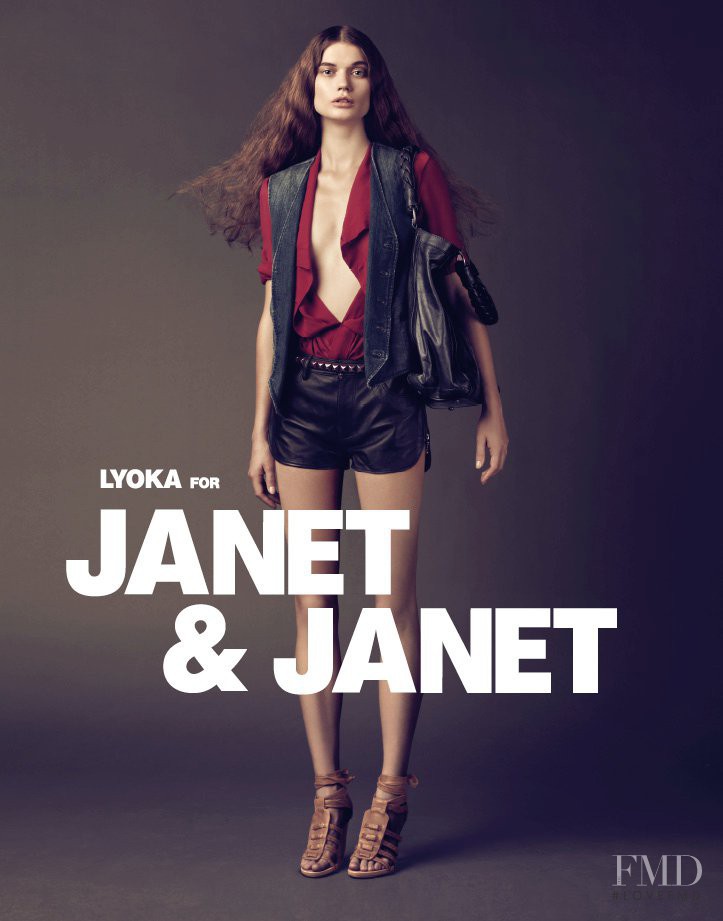 Lyoka Tyagnereva featured in  the Janet & Janet advertisement for Spring/Summer 2011