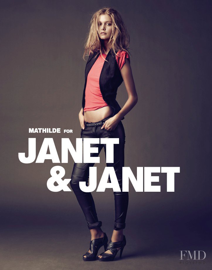 Mathilde Frachon featured in  the Janet & Janet advertisement for Spring/Summer 2011
