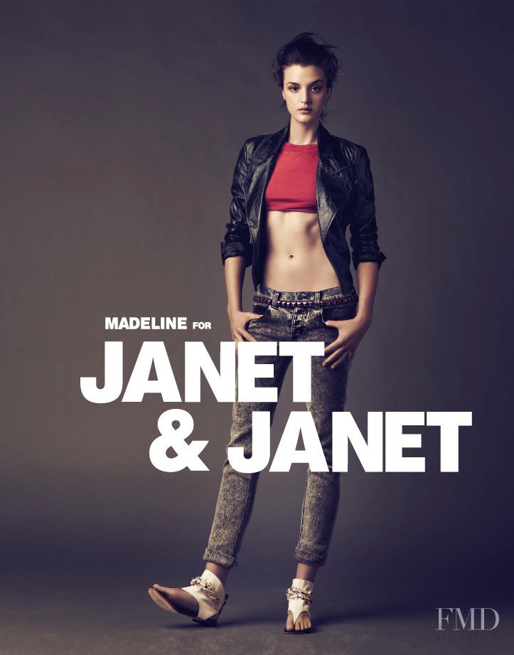 Madeline Kragh featured in  the Janet & Janet advertisement for Spring/Summer 2011