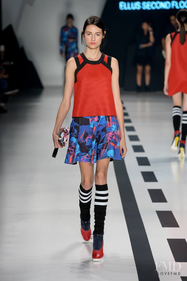 Bruna Ludtke featured in  the Ellus 2nd Floor fashion show for Autumn/Winter 2015