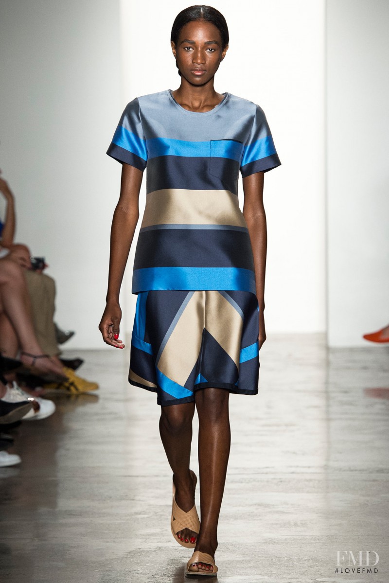 Janica Compte featured in  the Ostwald Helgason fashion show for Spring/Summer 2015