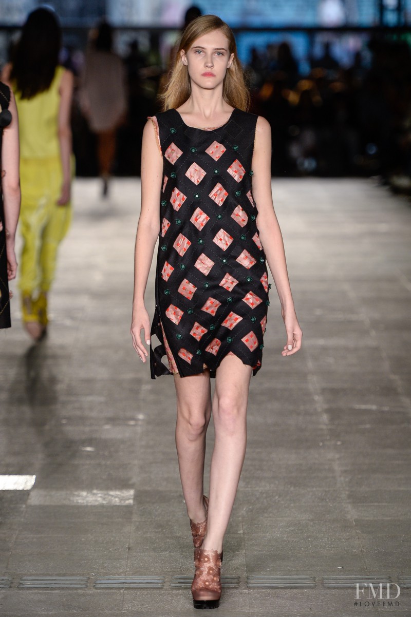 Lana Forneck featured in  the Alexandre Herchcovitch fashion show for Autumn/Winter 2015