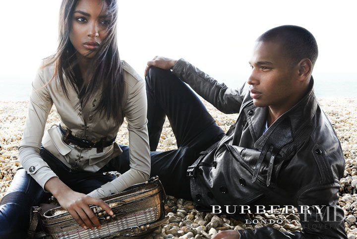 Jourdan Dunn featured in  the Burberry London advertisement for Spring/Summer 2011