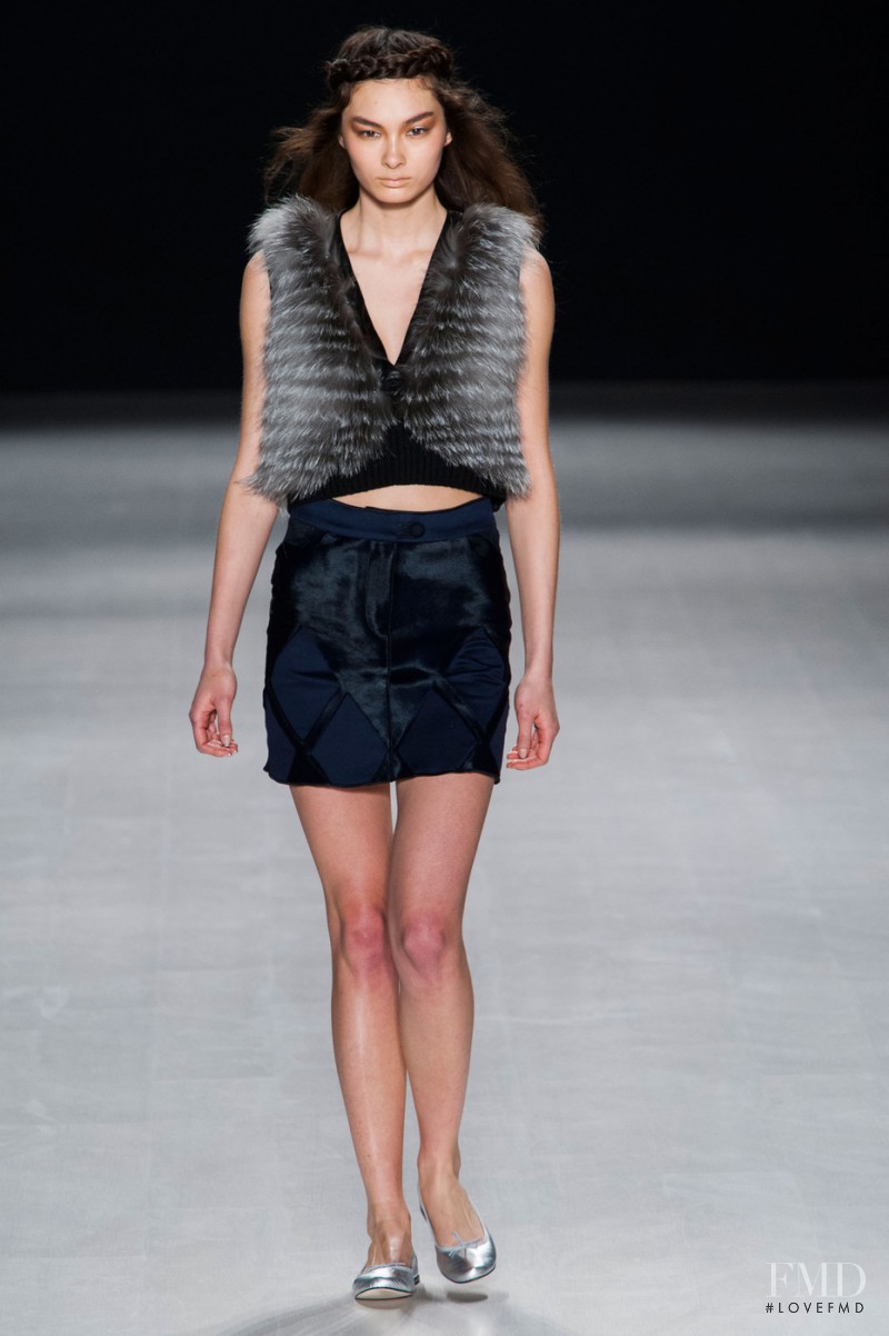 Alina Tsoy featured in  the Francesca Liberatore fashion show for Autumn/Winter 2015