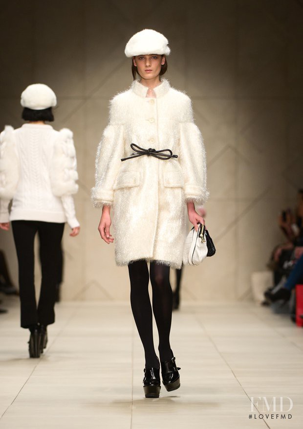 Débora Müller featured in  the Burberry Prorsum fashion show for Autumn/Winter 2011