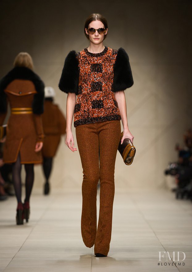 Sara Blomqvist featured in  the Burberry Prorsum fashion show for Autumn/Winter 2011