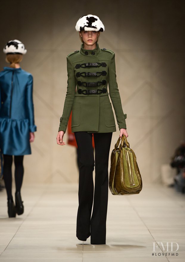 Cara Delevingne featured in  the Burberry Prorsum fashion show for Autumn/Winter 2011