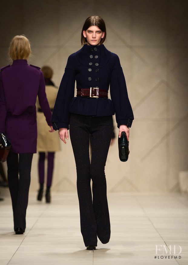 Valerija Kelava featured in  the Burberry Prorsum fashion show for Autumn/Winter 2011