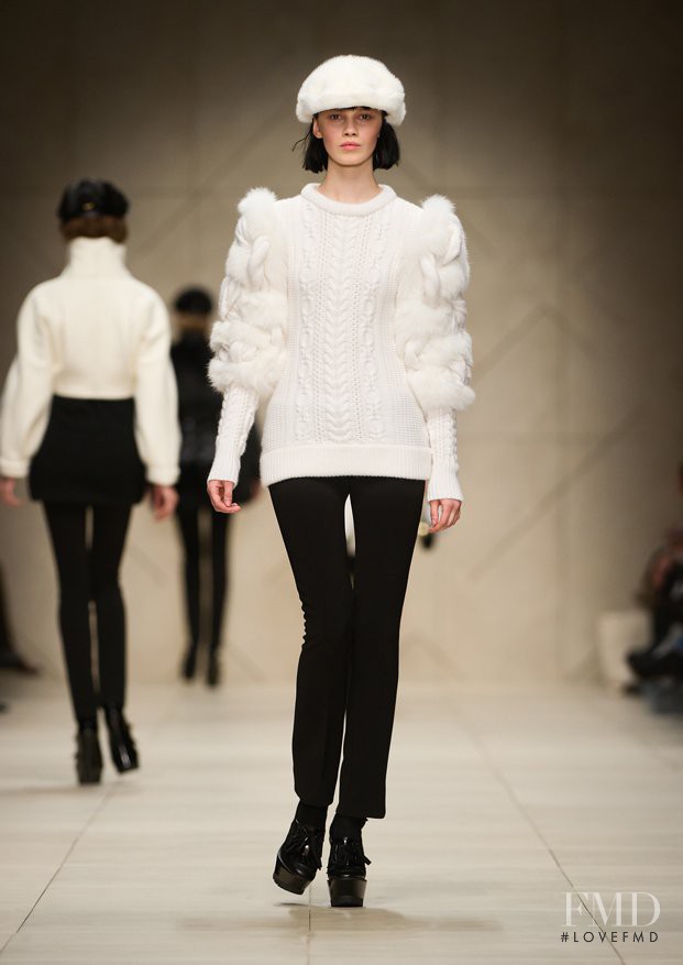 Ranya Mordanova featured in  the Burberry Prorsum fashion show for Autumn/Winter 2011