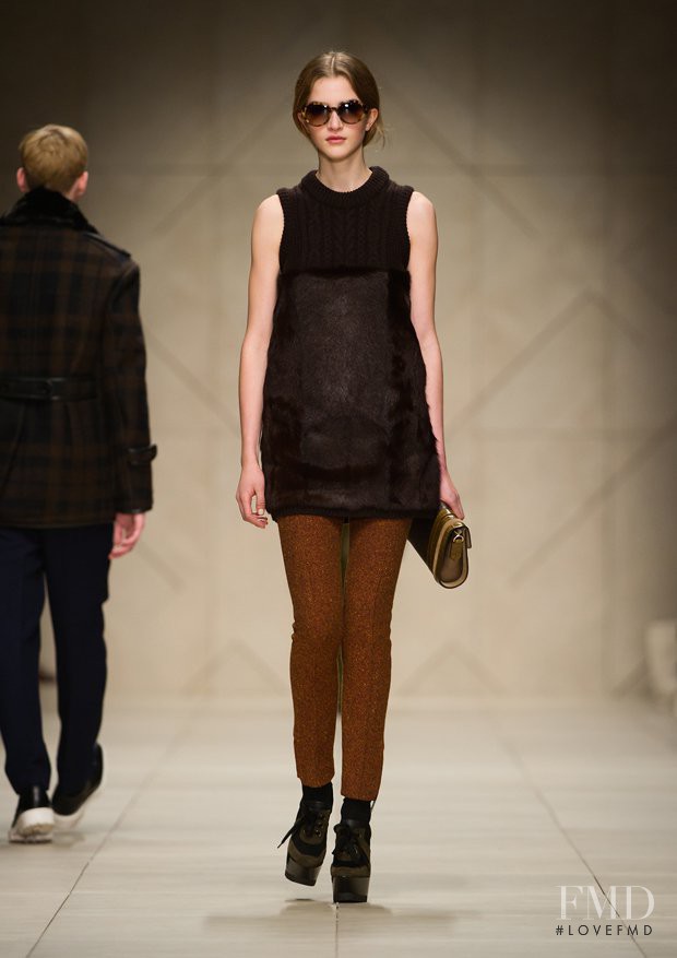 Lydia Carron featured in  the Burberry Prorsum fashion show for Autumn/Winter 2011