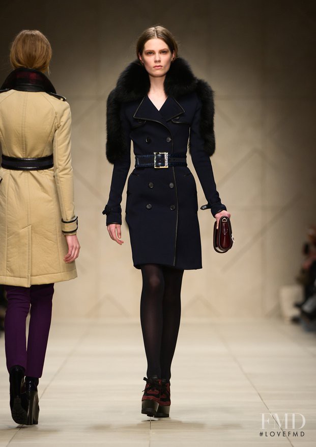 Caroline Brasch Nielsen featured in  the Burberry Prorsum fashion show for Autumn/Winter 2011