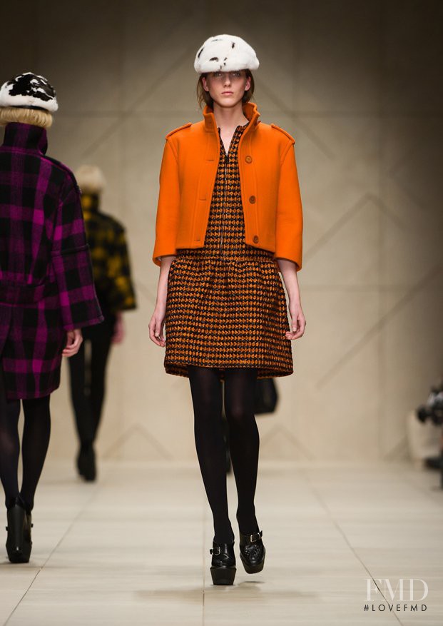 Iris Egbers featured in  the Burberry Prorsum fashion show for Autumn/Winter 2011