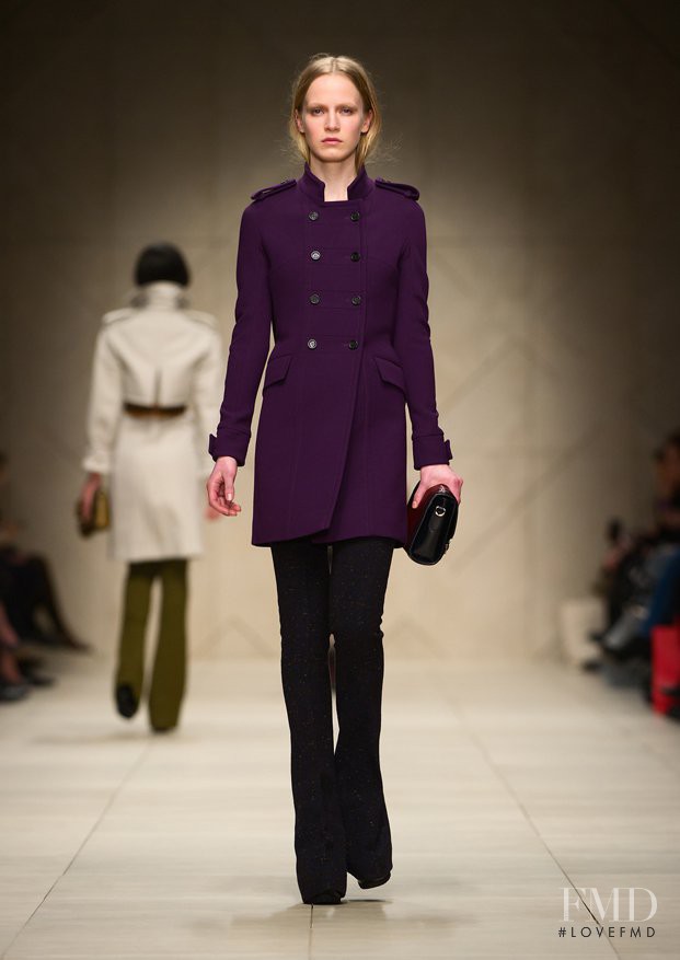 Jenny Sinkaberg featured in  the Burberry Prorsum fashion show for Autumn/Winter 2011