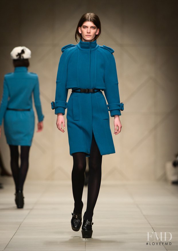 Valerija Kelava featured in  the Burberry Prorsum fashion show for Autumn/Winter 2011