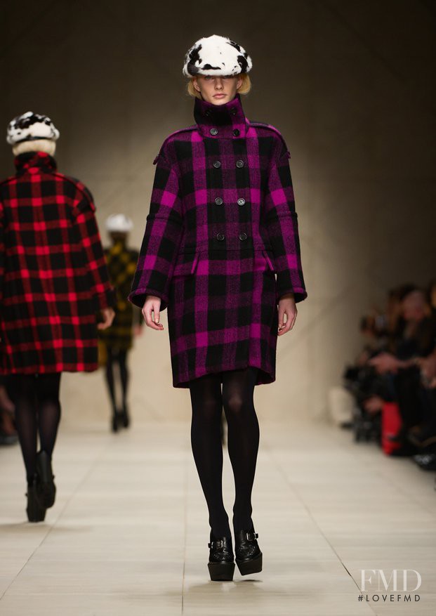 Patricia van der Vliet featured in  the Burberry Prorsum fashion show for Autumn/Winter 2011