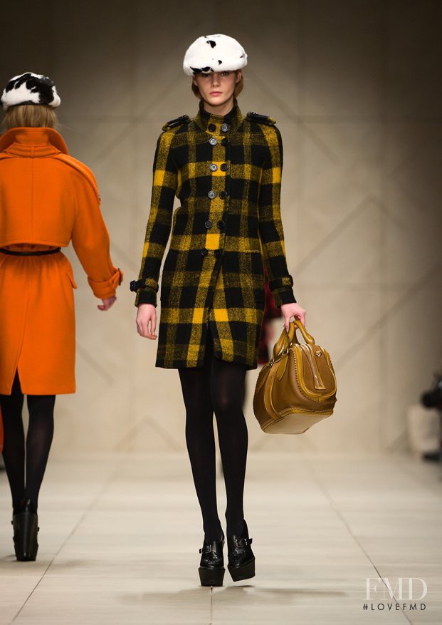Julia Ivanyuk featured in  the Burberry Prorsum fashion show for Autumn/Winter 2011