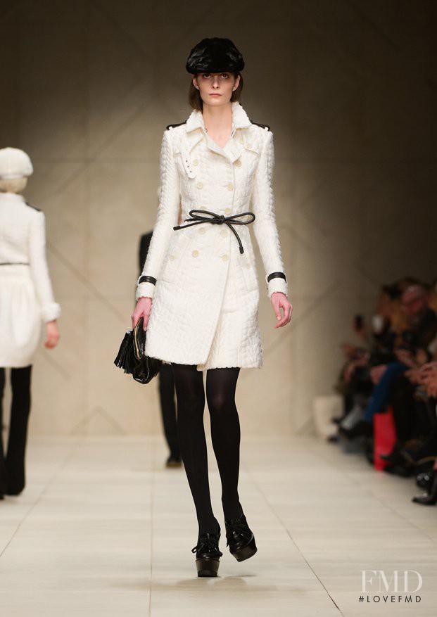 Suzie Bird featured in  the Burberry Prorsum fashion show for Autumn/Winter 2011