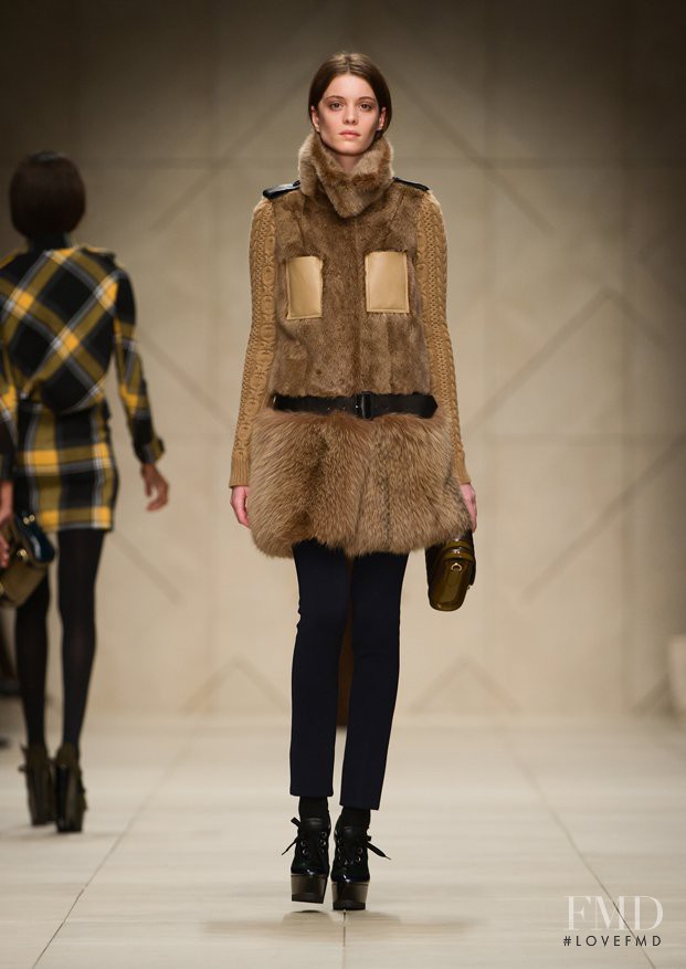 Pauline Serreau featured in  the Burberry Prorsum fashion show for Autumn/Winter 2011