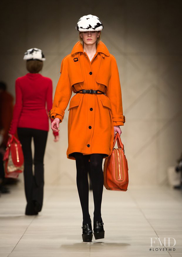 Jenny Sinkaberg featured in  the Burberry Prorsum fashion show for Autumn/Winter 2011