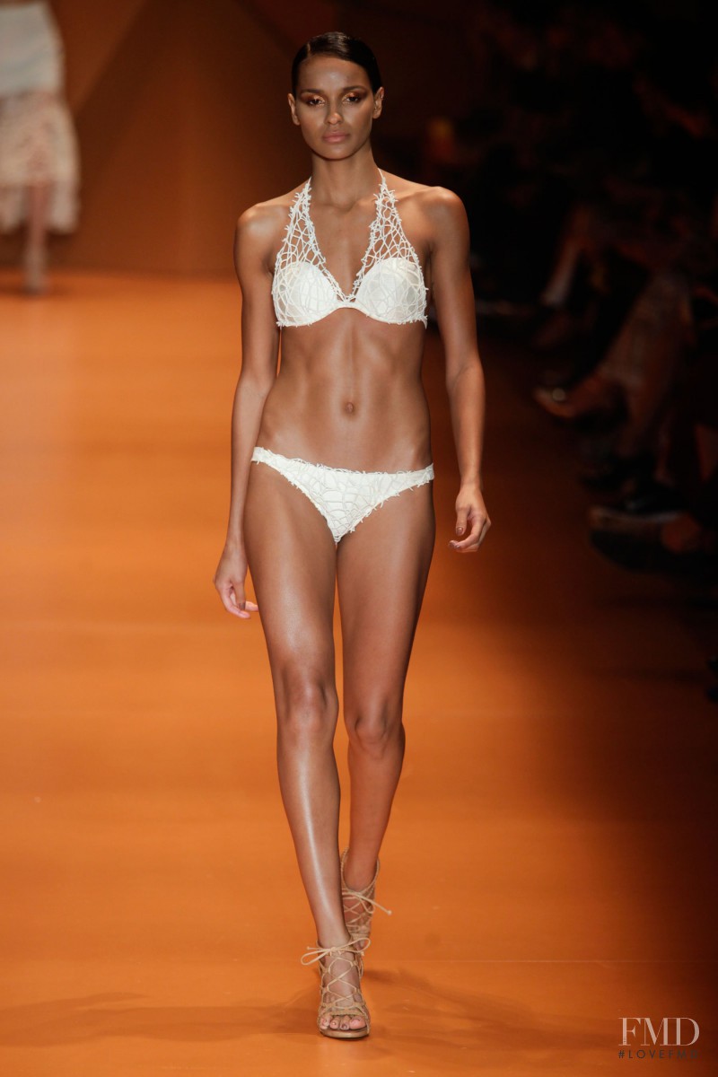 Gracie Carvalho featured in  the Agua de Coco fashion show for Spring/Summer 2016