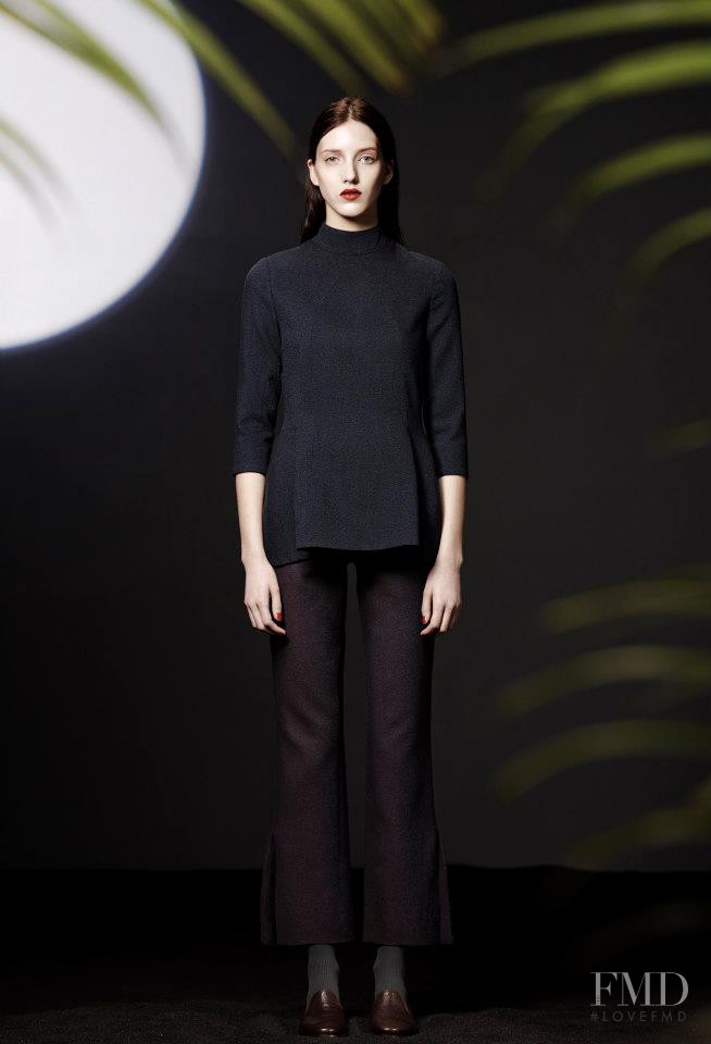 Iris Egbers featured in  the Araks fashion show for Autumn/Winter 2013