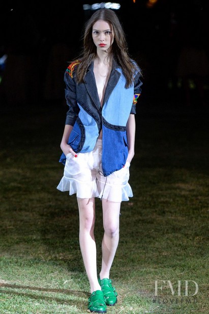 Lorena Maraschi featured in  the Cavalera fashion show for Spring/Summer 2016