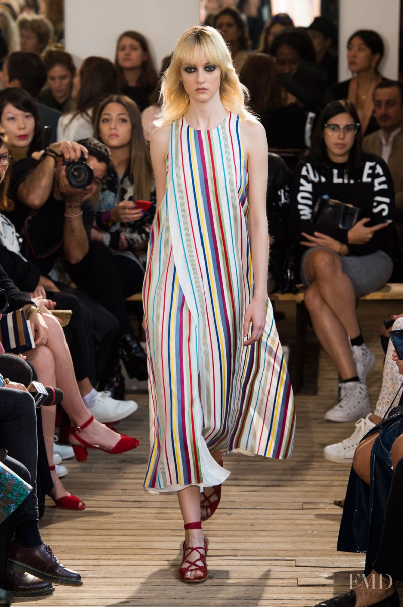 Frances Coombe featured in  the Maison Rabih Kayrouz fashion show for Spring/Summer 2016